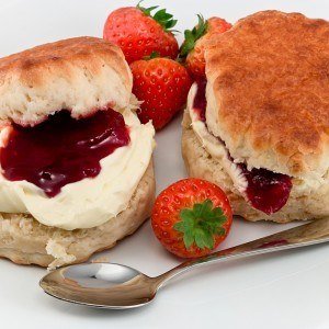 Scones with Cream and Jam