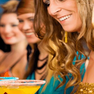 Group of Women Enjoying a Cocktail Making Class