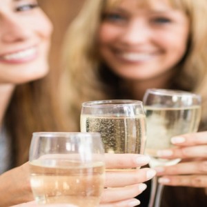 Three Women Tasting Champagne